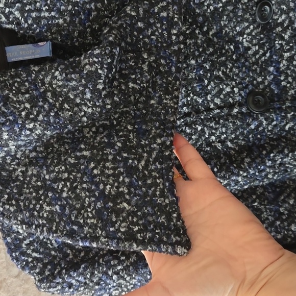 FREE PEOPLE coat with peplum detail. Women's S - Picture 4 of 10
